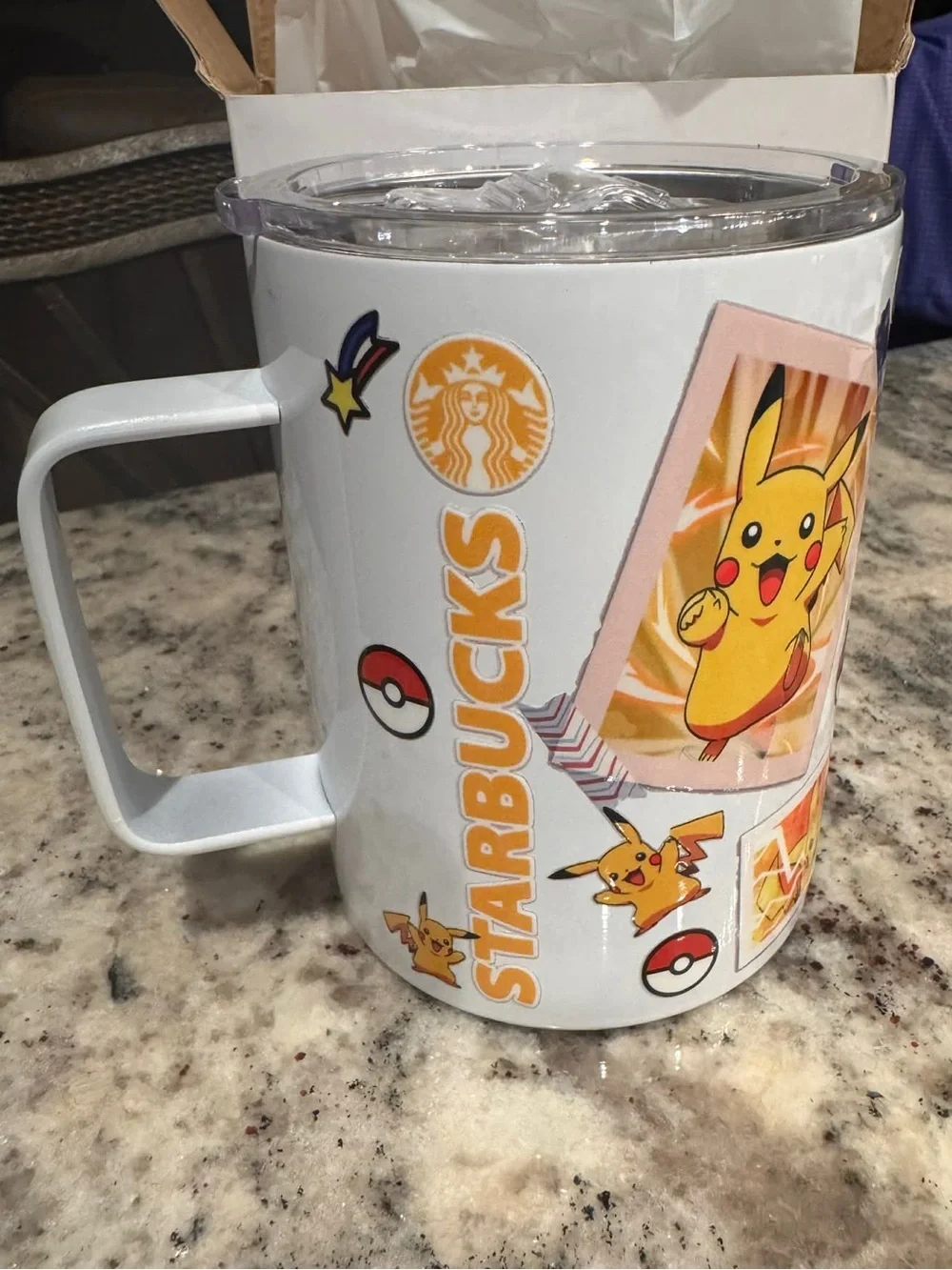 Starbucks x Pikachu tumblr NEW IN BOX